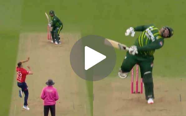 [Watch] Mark Wood Cuts Azam Khan In Half With A 'Savagery' Bouncer During PAK Vs ENG 4th T20I